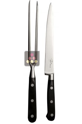 Prestige meat cutting set including 1 knife + 1 fork 