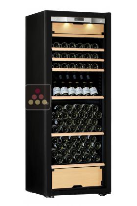 Multi-Purpose Ageing and Service Wine Cabinet for cold and tempered wine - 3 temperatures - Mixed shelves - Full Glass door