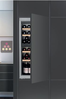 Multi-purpose built in wine cabinet for the storage and service of wine
