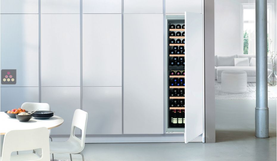 Multi-purpose built in wine cabinet for the storage and service of wine 
