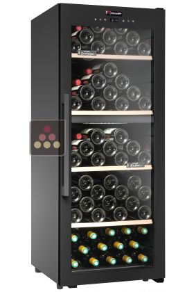 Dual temperature wine service cabinet