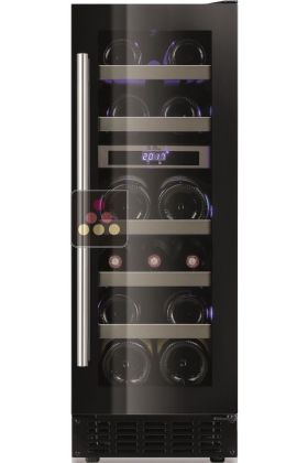 Dual temperature wine cabinet for service and/or storage