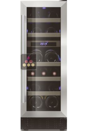 Dual temperature wine cabinet for service and/or storage