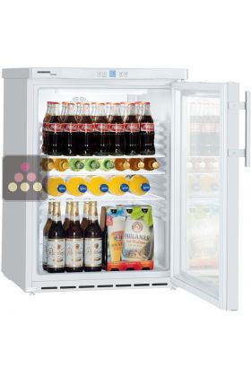 Undercounter glass door commercial refrigerator - Forced-air cooling - 130L