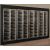 Built-in combination of 4 professional multi-temperature wine display cabinets - Inclinedcbottles - Flat frame