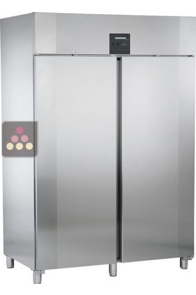 Freestanding professional double-door freezer  GN 2/1 - Stainless steel - 1056L