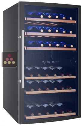 Dual temperature wine service cabinet