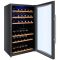 Dual temperature wine service cabinet