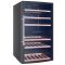 Dual temperature wine service cabinet