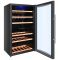 Dual temperature wine service cabinet