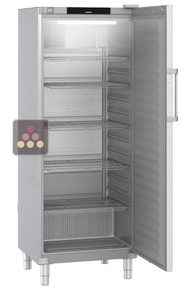 Forced-air commercial refrigerator - GN 2/1 - ABS interior - Stainless steel exterior - 479L