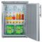 Undercounter glass door commercial refrigerator - Forced-air cooling - 130L