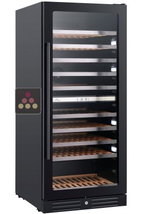 Dual temperature wine service and/or storage cabinet 