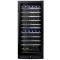 Dual temperature wine service and/or storage cabinet 