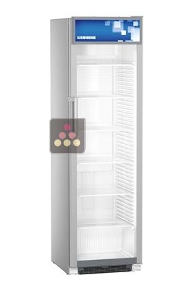 Freestanding professional refrigerator - Glass door with LED side lighting - 422L