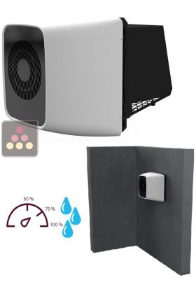 Air conditioner for wine cellar with humidifier and heating system for room of up to 30m3 - through wall