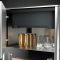 Outdoor mobile bar with refrigerated cabinet and insulated presentation bin