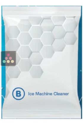 Set of 24 tool-free cleaning bags for ice cube maker with autowash system