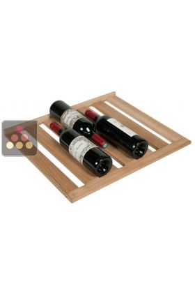 Oak storage shelf for wine cabinets in the Tradition range
