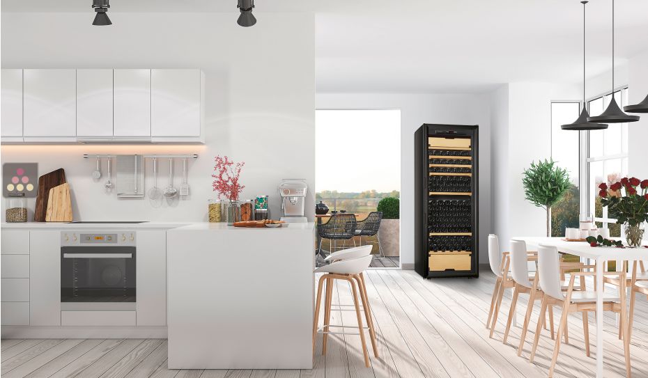 Multi-Purpose Ageing and Service Wine Cabinet for fresh and red wines - 3 temperatures - Storage/sliding shelves