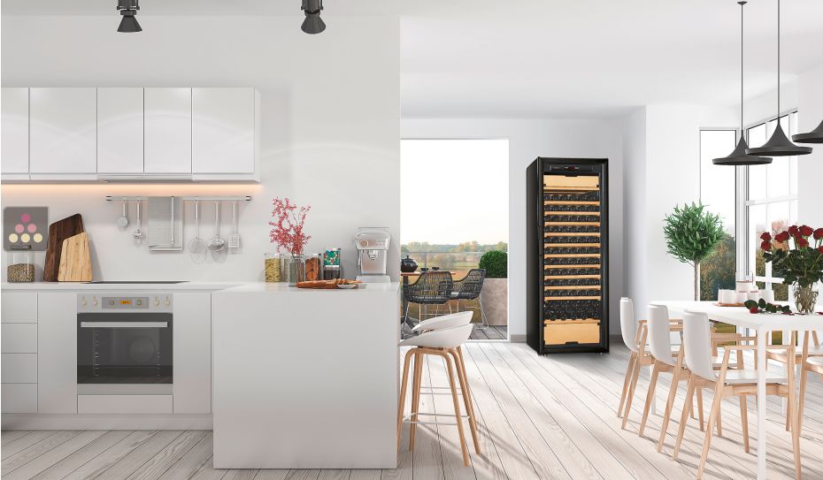 Multi-Purpose Ageing and Service Wine Cabinet for fresh and red wines - 3 temperatures - Sliding shelves