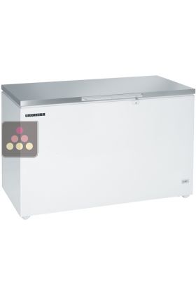 Commercial chest freezer - 460L - Stainless steel lid