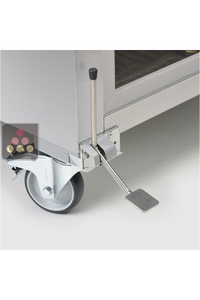 Foot pedal opener for GN 2/1 refrigerated cabinet 