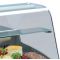 Refrigerated counter for sensitive products - Width 150cm - Curved glass
