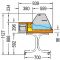 Refrigerated counter for sensitive products - Width 150cm - Straight glass