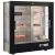 Professional refrigerated display cabinet for dessert and snacks - 3 glazed sides - 36cm deep - Wooden cladding