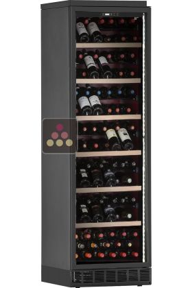 Single temperature built in wine cabinet for storage and service - Inclined bottles