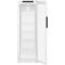 White forced-air commercial refrigerator - Glass door with side LED light - 286L