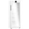 White forced-air commercial refrigerator - Glass door with side LED light - 250L