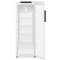 White forced-air commercial refrigerator - Glass door with side LED light - 250L