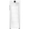 White forced-air commercial refrigerator - Glass door with side LED light - 250L