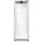 Silver forced-air refrigerated cabinet - Glass door with side LED light - 250L
