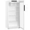 White forced-air commercial refrigerator - Glass door with side LED light - 432L