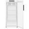 White forced-air commercial refrigerator - Glass door with side LED light - 432L