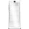 White forced-air commercial refrigerator - Glass door with side LED light - 432L
