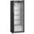 Black forced-air commercial refrigerator - Glass door with side LED light - 250L