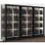 Combination of 3 professional multi-purpose wine display cabinet - 3 glazed sides - Magnetic and interchangeable cover - Standing bottles