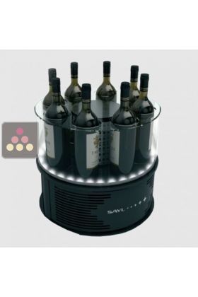 Single temperature cooler for 8 wine & champagne bottles with led light