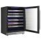 Dual temperature wine service or conservation cabinet 