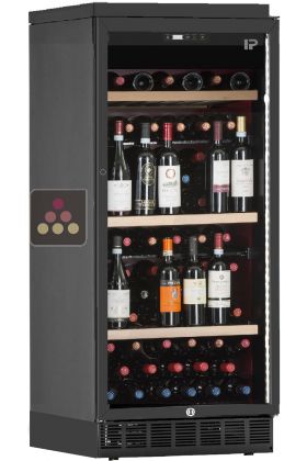 Single-temperature built-in wine cabinet for storage or service - Vertical bottle display