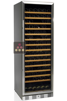 Single temperature wine storage and service cabinet