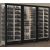 Combination of 3 professional multi-purpose wine display cabinet - 3 glazed sides - Magnetic and interchangeable cover