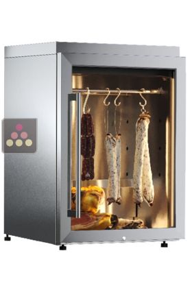 Freestading cabinet for cured meat preservation - Stainless steel cladding