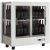 Professional multi-temperature wine display cabinet - 3 glazed sides - Vertical bottles - Wooden cladding