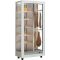 Refrigerated display cabinet for cheese and cured meat presentation - 3 glazed sides - Wooden cladding