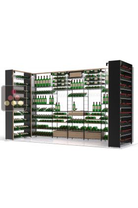 Arrangement of 667 bottle cellars - Specific manufacturing Essential System 